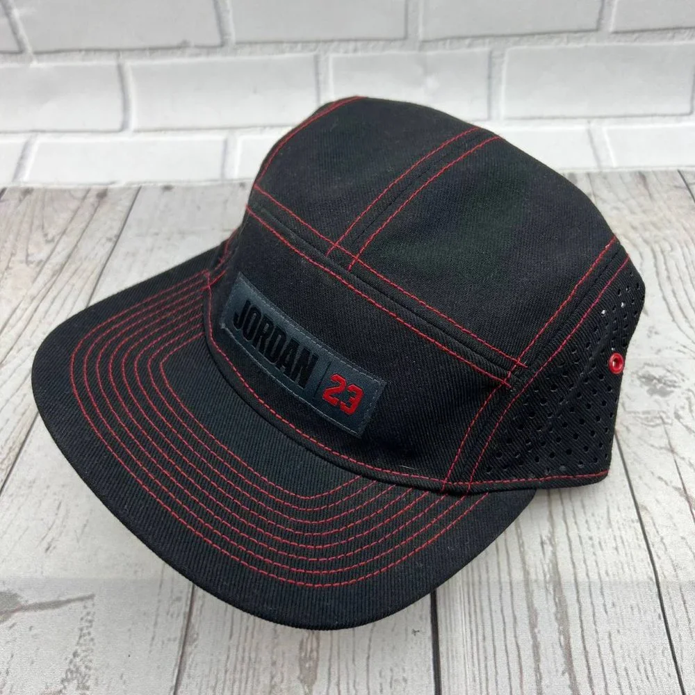 Air Jordan 23 5‎ Panel Jumpman Hat Strapback Cap Black Men